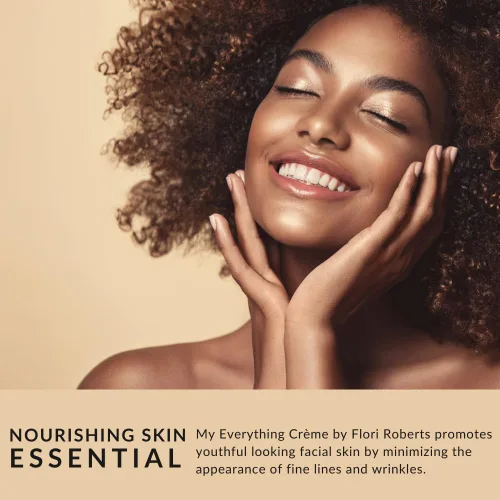 Vista 3 de Flori Roberts My Everything - Crema hidratante para rostro, ojos y garganta, antiarrugas y reafirmante para la piel, crema facial, 4 onzas