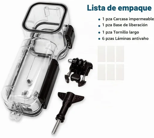 Vista 7 de Carcasa de buceo impermeable de 164 ft compatible con DJI Osmo Pocket 3