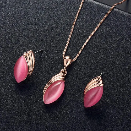Vista 4 de shlutesoy Regalo del día de San Valentín, collar con colgante de marquesa de piedras preciosas falsas para mujer, Aleación, piedras preciosas