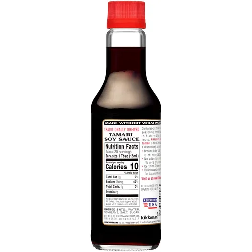 Vista 2 de Kikkoman Salsa de soja Tamari sin gluten, 10 onzas