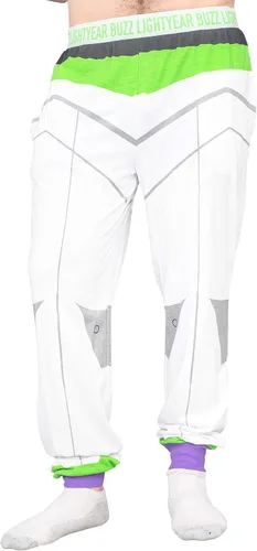 Vista 4 de Toy Story Buzz Lightyear All The Buzz - Conjunto de pijama y pantalones para disfraz, Blanco