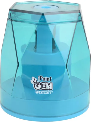 Vista 2 de Westcott iPoint® GEM - Sacapuntas con batería, color azul (00529)