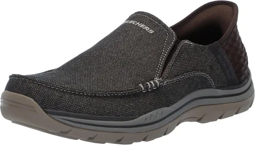 Vista 9 de Skechers USA Expected - Zapatos sin cordones de lona Cayson Moc Toe para hombre