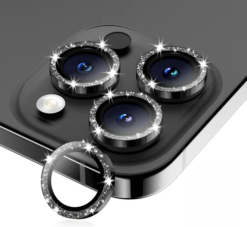 Vista 23 de Protector de lente de cámara para iPhone 15 Pro/15 Pro Max, protector de pantalla de vidrio templado, accesorios de cubierta de cámara individual