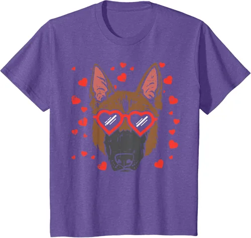 Vista 43 de Camiseta de regalo para perro con cara de pastor alemán, Negro, S