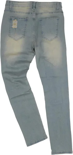 Vista 2 de CHERALKEST Jeans de mezclilla ajustados para hombre