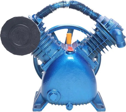 Vista 11 de Bomba de compresor de aire, 2HP 6.18CFM, bomba de lubricación de salpicaduras de aluminio de cilindro gemelo de una sola etapa (2HP, 6.18CFM)