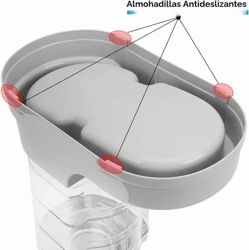 Vista 6 de Kenond Alimentador grande del perro de la gravedad 9.5L, dispensador