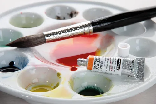 Vista 5 de Schmincke - Caja de color HORADAM® AQUARELL, surtido básico, tubos de 12 x 0.2 fl oz, 74112097, caja de metal, juego de pintura, mejores acuarelas