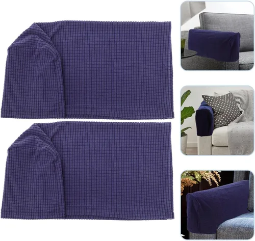 Vista 7 de BESPORTBLE Protectores de brazo para silla, funda elástica para reposabrazos de sofá, funda protectora elástica para el hogar, oficina, reclinable