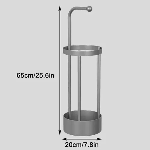 Vista 2 de Umbrella Stand Holder Organizer Entryway Freestanding, for Canes, Walking Sticks Umbrella Racks, Metal Umbrella Holder (Color : Gold)
