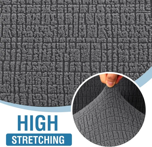Vista 3 de H.Versailtex 2025 Fundas de sofá Jacquard para sofá de 3 cojines, 1 pieza de fundas elásticas para sofá, protector de muebles antideslizante, suave