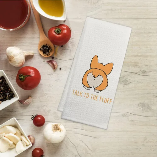 Vista 2 de Toallas de cocina Corgi de 16 x 24 pulgadas, regalos de Corgi para amantes de Corgi, mujeres, niñas, niños, regalos de mamá Corgi, toallas de plato