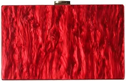 Vista 9 de Dirmmis Nuevas mujeres bolso de mensajero moda elegante mármol sólido perla mujer noche bolso rojo lujo fiesta fiesta fiesta fiesta embrague
