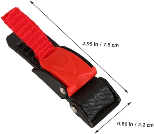 Vista 2 de SOLUSTRE 4pcs motocicleta hebilla clips liberación rápida para equipo de seguridad fácil instalación para accesorios rojo