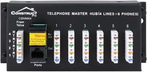 Vista 2 de Construct Pro Módulo de teléfono 1 x 6 con conector RJ31