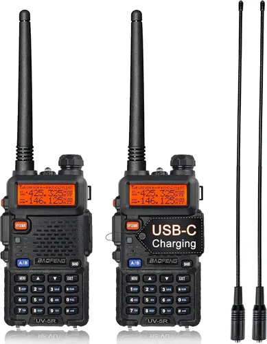 Vista 10 de BAOFENG Radioaficionado UV-5R de mano UV5R 8W Walkie Talkies de largo