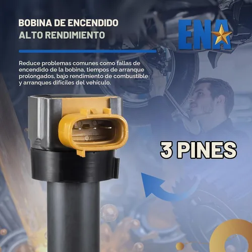Vista 4 de ENA Juego de 4 bobinas de encendido compatibles con Suzuki 2009 2010 2011 2012 2013 Grand Vitara 2.4L, 2010 2011 2012 2013 SX4 2.0L, 2010-2013