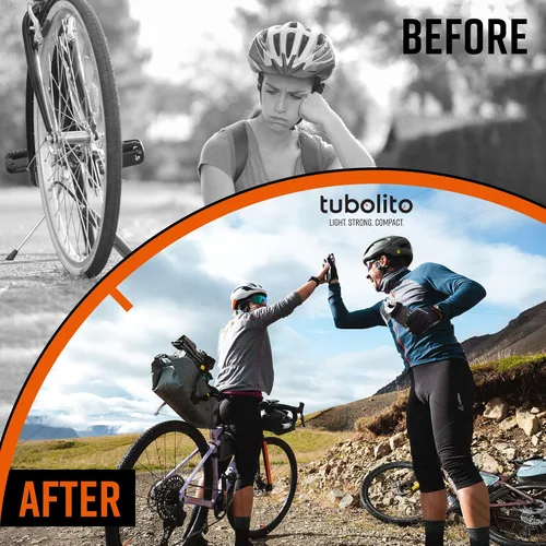 Vista 5 de Tubolito Tubo CX/Gravel 700C x 1.260-1.969 in con válvula Presta de 2.362 in Ligero, fuerte y compacto Compatibilidad de llantas y frenos