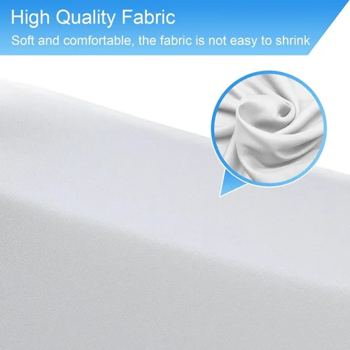 Vista 12 de Pozo de bolas suave extra grande para niños pequeños, 51 x 11.8 pulgadas de espuma para bebés niños - Blanco