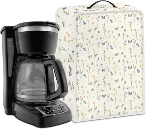 Vista 13 de Cubierta antipolvo para máquina de café, impresión de café, cubierta de protección de huellas dactilares para soporte, máquina de café, cubierta