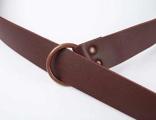 Vista 7 de KOGOGO Cinturón de cuero de caballero medieval para hombre, accesorio de recreación