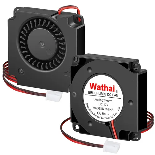 Vista 17 de 2Packs Wathai DC 4010 5V Small Blower Cooling Fan 2 Pin DC 40mm x 10mm