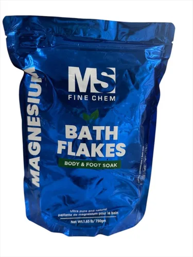 Vista 5 de Copos de magnesio puro, 1 libra, ideal para baños de pies y cuerpo, minerales naturales de cloruro de magnesio, mejor absorción sobre la sal