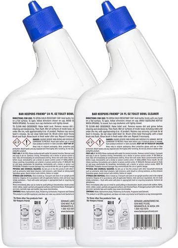 Vista 4 de Bar Keepers Friend Limpiador de inodoro de 24 oz para el hogar, paquete doble