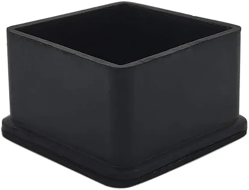 Vista 16 de Flyshop Tapones de PVC para patas de silla de patio, protectores de suelo cuadrados negros 10 unidades, 1 pulgada x 1 pulgada, 0.984 x 0.984 in