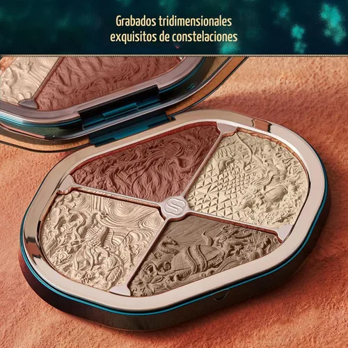Vista 3 de FLORASIS Paleta de maquillaje de contorno de grabado floral de constelación (01 constelación)
