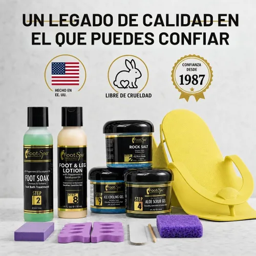 Vista 7 de Kit de pedicura profesional en casa de pie SPA, suavizado, mini kit 5-step foot care system for dry, cracked heels and rough calluses; includes