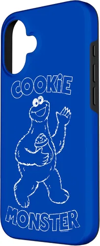 Vista 2 de Funda simple para iPhone 16 Sesame Street Cookie Monster