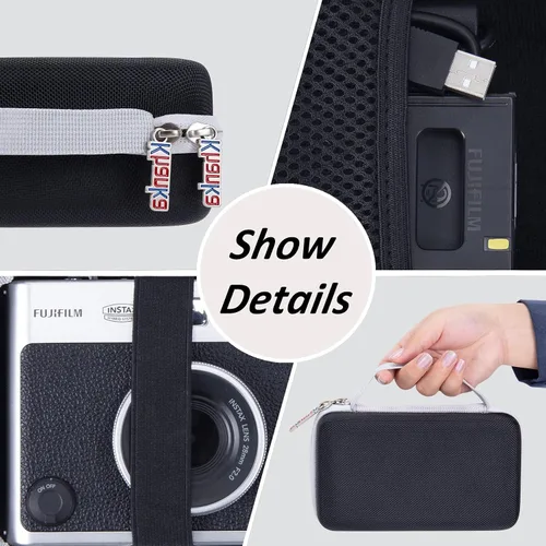 Vista 8 de khanka Funda rígida para cámara instantánea Fujifilm Instax Mini Evo