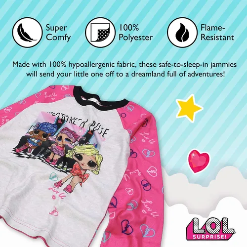 Vista 3 de L.O.L. Surprise! Conjunto de pijama grande para niña, Variados