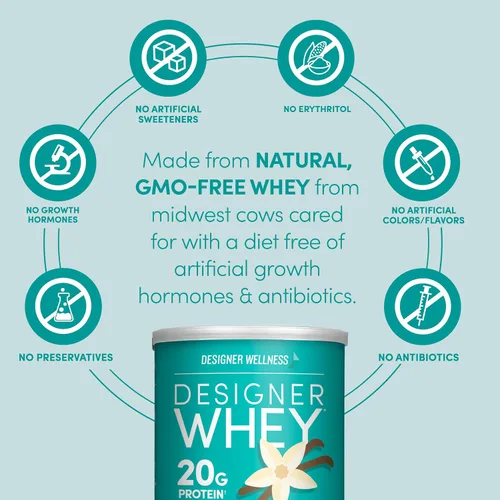 Vista 5 de Polvo de proteína de suero 100 % premium de Designer Protein, 1020W132, 1, 1