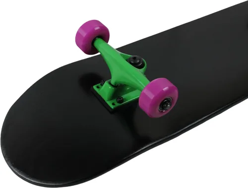Vista 3 de Krown Patineta completa Rookie Series Negro/Verde/Púrpura 7.75" de ancho