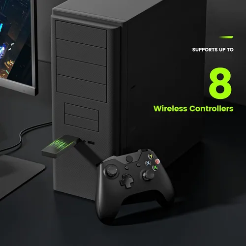 Vista 5 de Cipon Adaptador inalámbrico compatible con Xbox One Controller para Windows 108187
