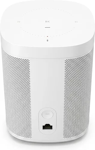 Vista 3 de Sonos One (Gen 2) Altavoz inteligente controlado por voz, color blanco