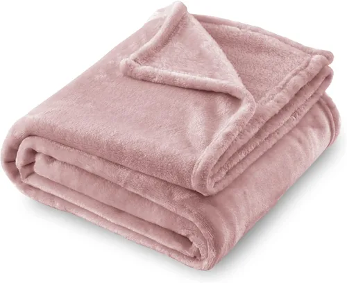 Vista 9 de SOCHOW Manta de Franela de Forro Polar Tamaño Throw, Súper Suave y Acogedora para Todas las Estaciones para Cama o Sofá, Coral Azul, 50x60 pulgadas