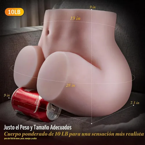 Vista 3 de muñecas para adultos xx tamaño real nalgona falso culo y812