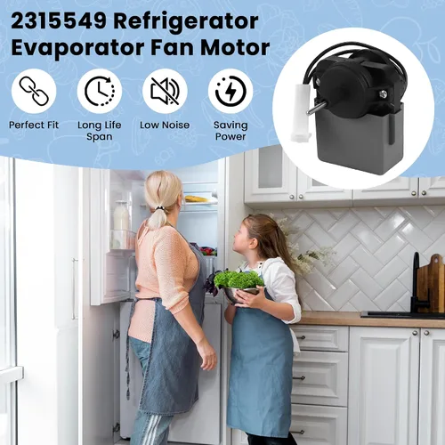 Vista 6 de AMI PARTS 2315549 Motor del Ventilador del Evaporador del Refrigerador Compatible con Refrigerador Whirlpool Kenmore Reemplaza WP2315549 2220569