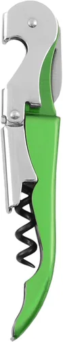 Vista 22 de True Truetap Sacacorchos de camarero de doble bisagra, abridor de botellas de vino de acero inoxidable con cortador de papel de aluminio Negro
