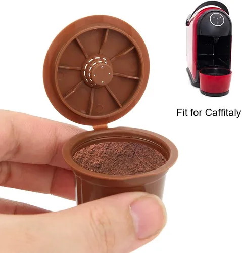 Vista 4 de 3pcs Recargable Cápsula de Café Reutilizable Filtro de Café Taza de Repuesto para Máquina de Café (Café)