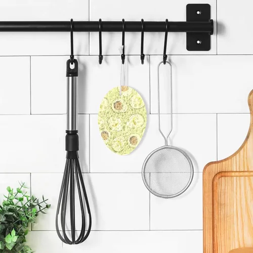 Vista 7 de Esponjas de cocina para lavar platos, esponjas de cocina para el hogar, esponja absorbente y reutilizable para lavar platos