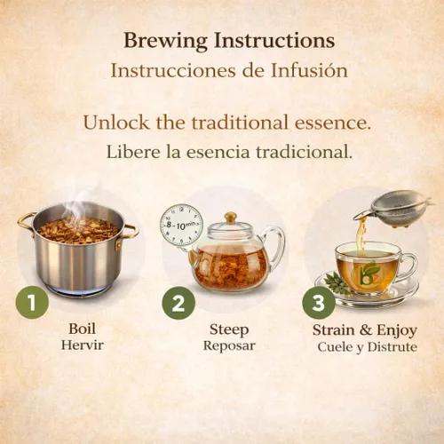 Vista 8 de Té de hierbas mexicanas Cancerina de 4 onzas (3.99 oz) Calluna Vulgaris Te Anáhuac Cancerian Hecho a mano por Nature100% té fresco natural Sin