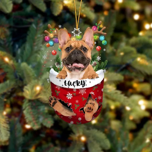 Vista 89 de Adorno de Navidad personalizado para perro Airedale Terrier en bolsillo de nieve, adorno para árbol de Navidad, idea de regalo para amantes