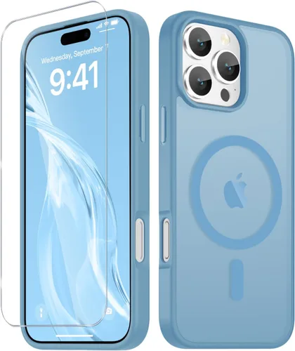 Vista 1245 de Funda para Google Pixel 10 Pro XL, cubierta magnética mate, color negro Fit for MagSafe, Screen Protector included, Shockproof Military Grade