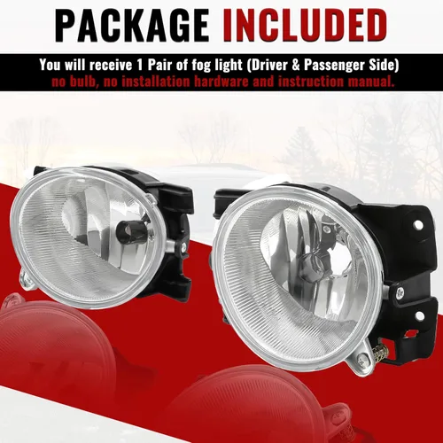 Vista 7 de Luz antiniebla HECASA compatible con Honda Pilot 2009-2011 Reemplazo para 33901SZA305 HO2595100 33951SZA305 HO2594100 Luz antiniebla de conducción