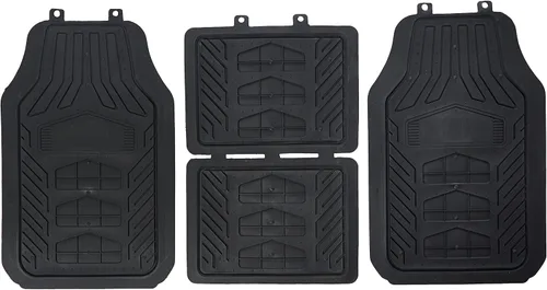 Vista 2 de Plasticolor Honda Weatherpro - Juego de 4 alfombrillas para piso, color negro, talla única